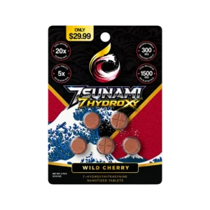 7sunami 7OH Kratom Extract Tablets Wild Cherry 1500mg – 5ct (300mg/tab)