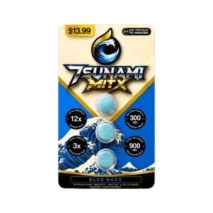 7sunami Kratom Extract Tablets Blue Razz 900mg – 3ct (300mg/tab)
