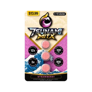 7sunami Kratom Extract Tablets Strawberry 900mg – 3ct (300mg/tab)